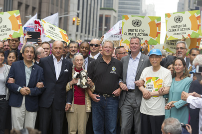 UN Secretary General Ban Ki-moon joins the People's Climate March.Credit:UN Photo/Mark Garten