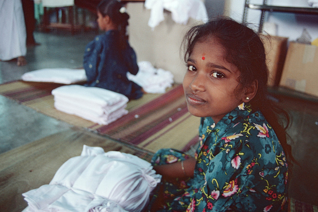 Cotton and textile industry workerCredit: ILO/A.Khemka