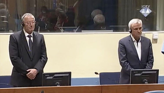 Franko Simatović and Jovica Stanišić at the ICTYCredit: ICTY