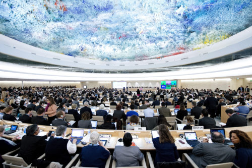 A general view during the 23th Session of the Human Rights Council. 27 May 2013. Photo by Jean-Marc Ferr