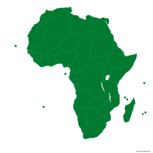 Political map of Africa